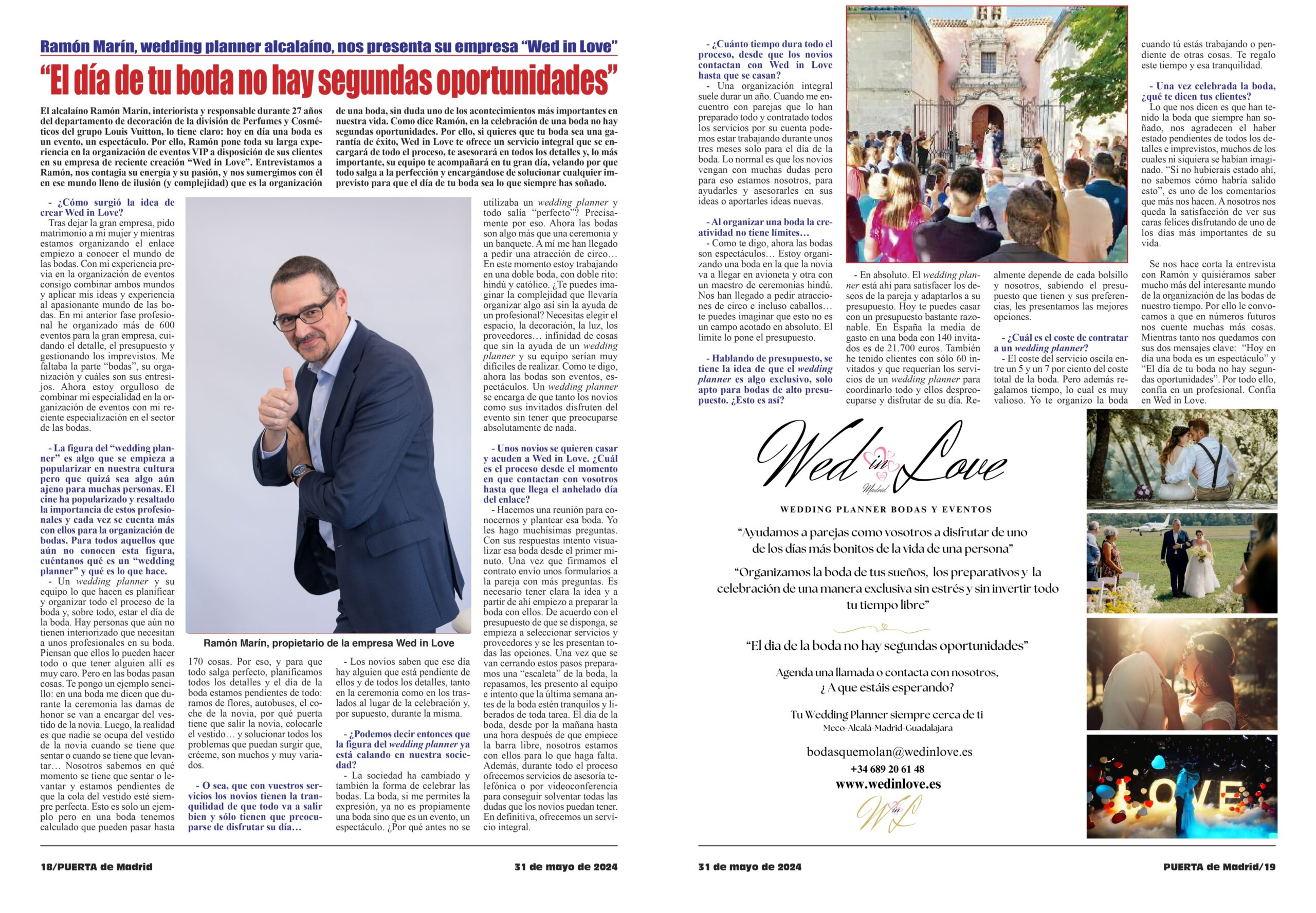 Articulo el dia de tu boda...